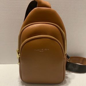 INICAT CROSSBODY/SLING PURSE TAN